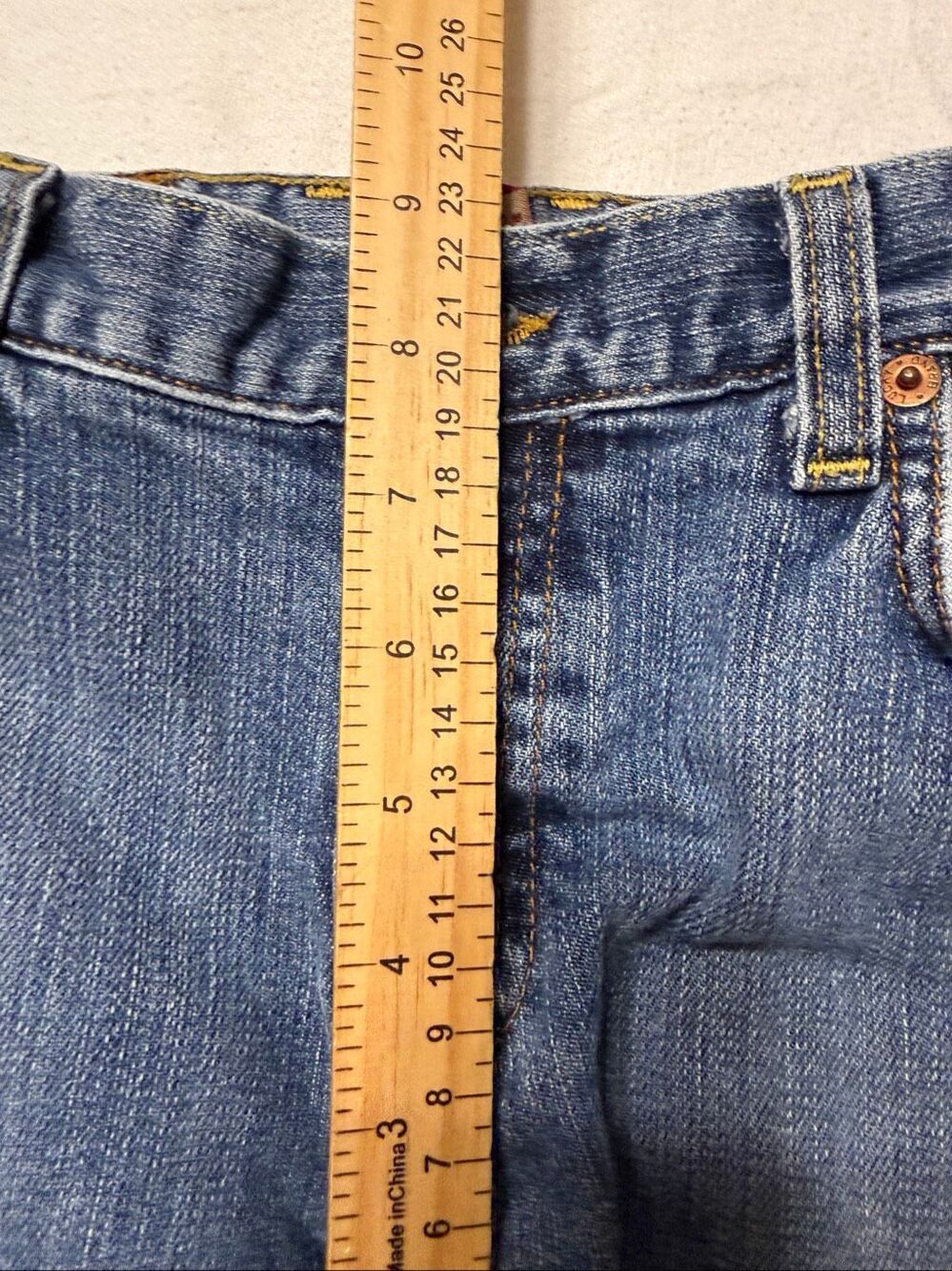 Lucky Brand Jeans Womens Blue Easy Rider Button-Fly Denim By Gene Montesano 6/28 - Picture 6 of 7